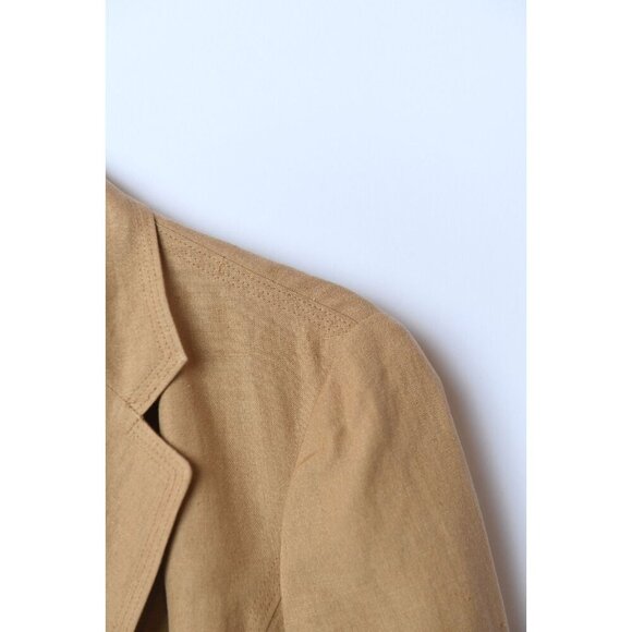 Vintage DKNY Women’s Camel 100% Linen Blazer Jacket Size 8 - Picture 5 of 16